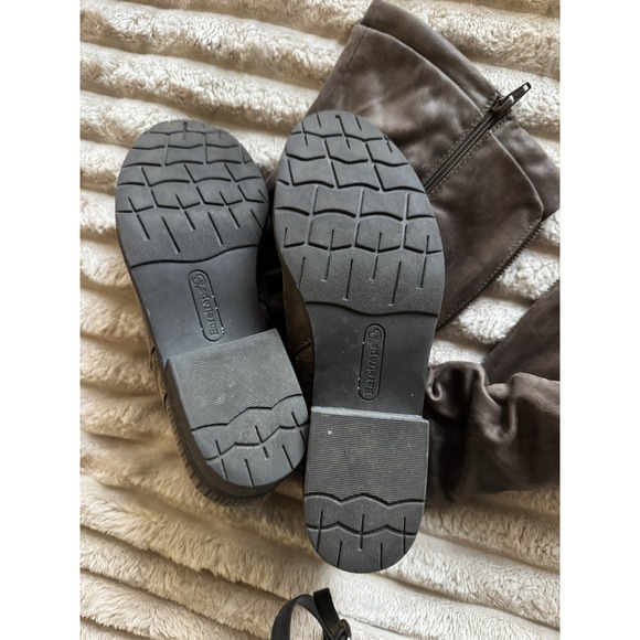 Baretraps Tall Brown Riding Boots Sz 8.5M Side Zip Yulissa Knee High - Picture 4 of 6